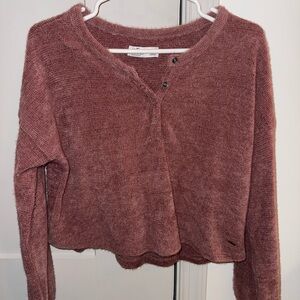 Hollister Mauve Knit Sweater